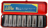 9 pc 1/2" Dr MM Deep Wall Socket Set