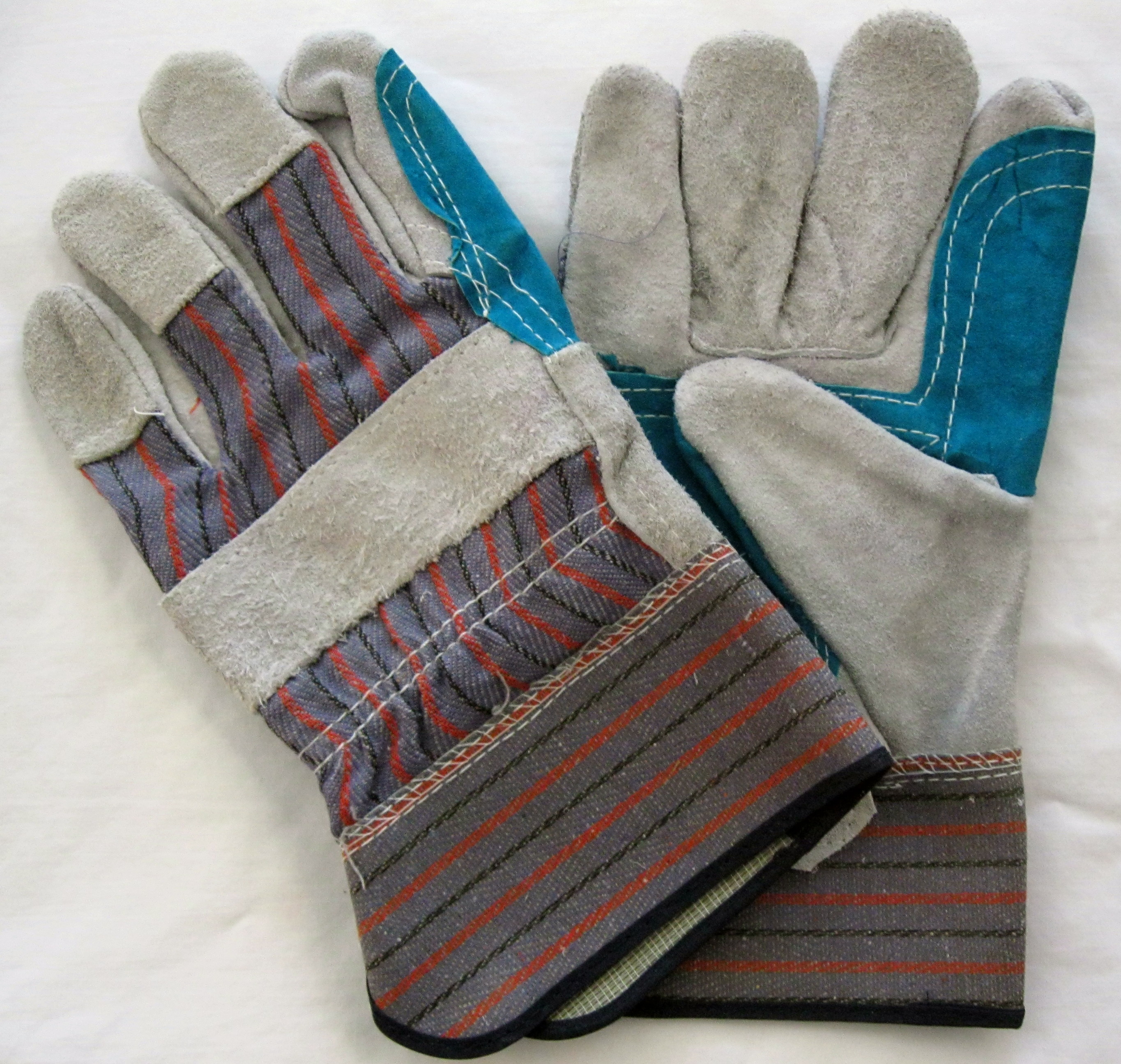 New Lot of 12 XL Reinforced Leather Palm Gloves
