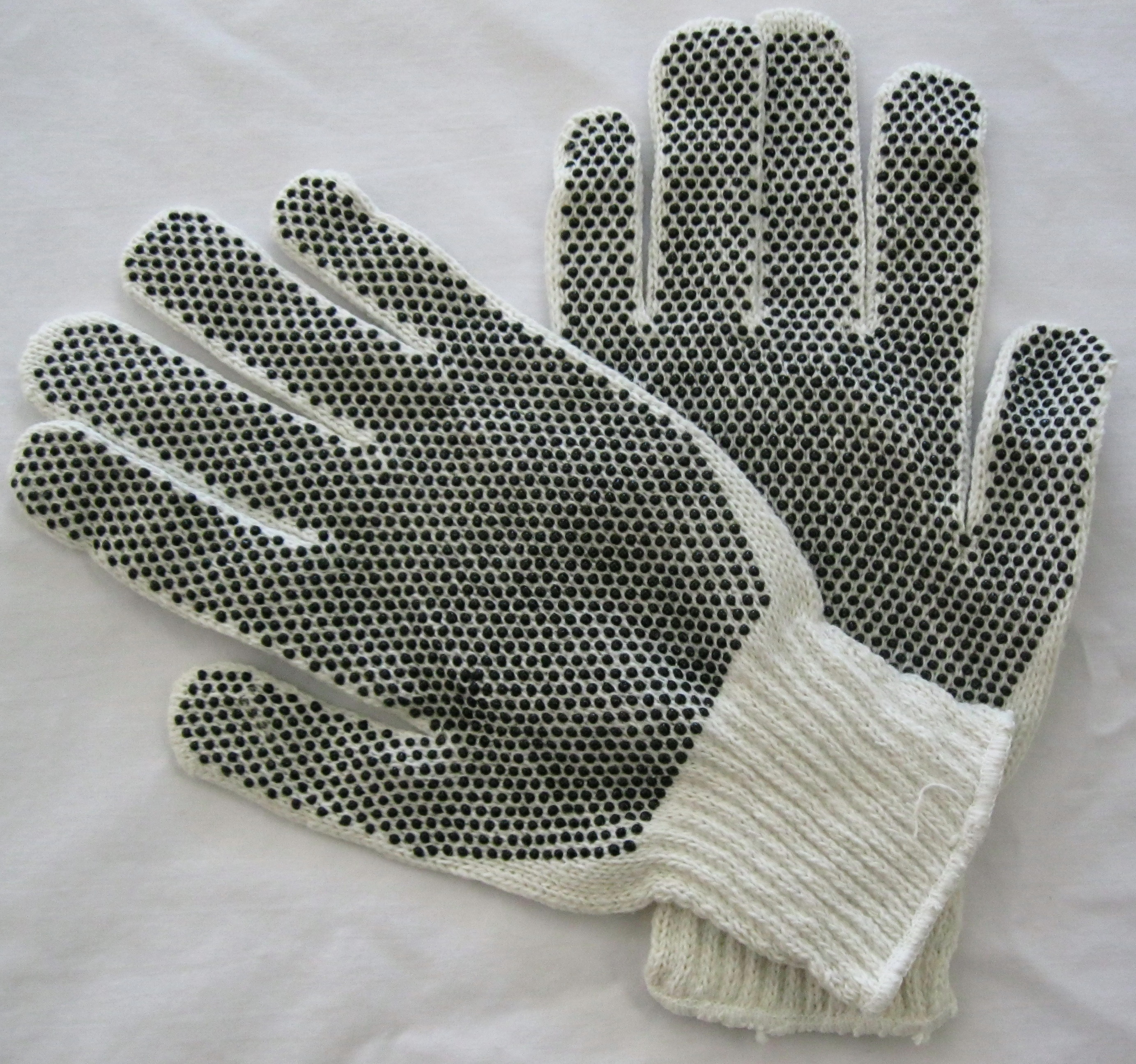 New 12-Pr. PVC Gloves X-Large White Trim