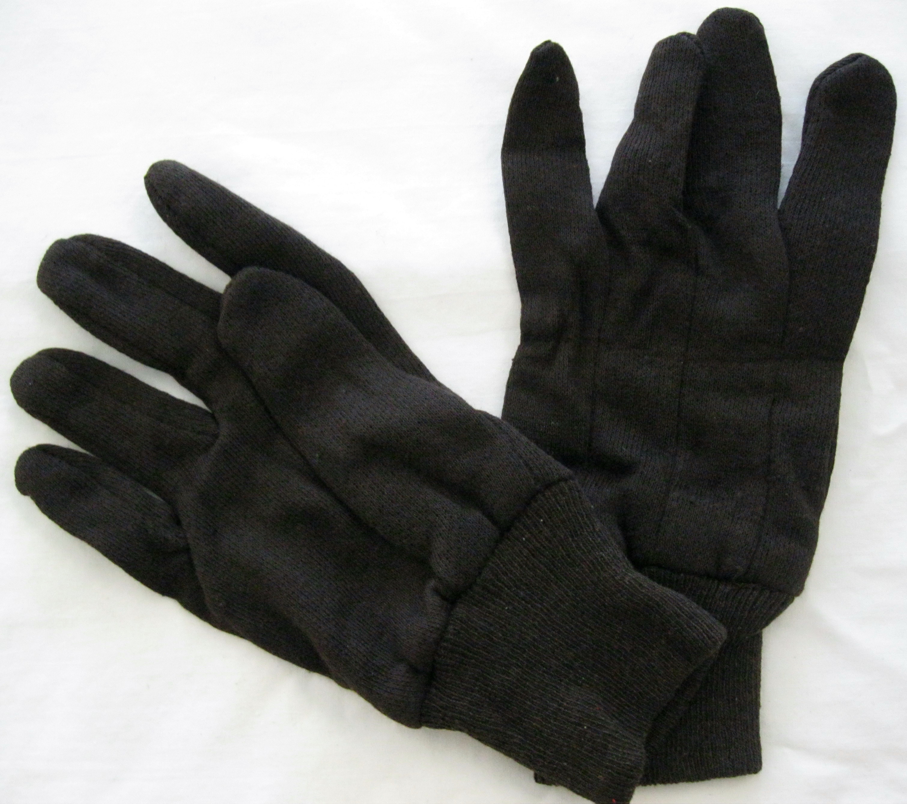 New 12 Pair Cotton Brown Jersey Work Gloves